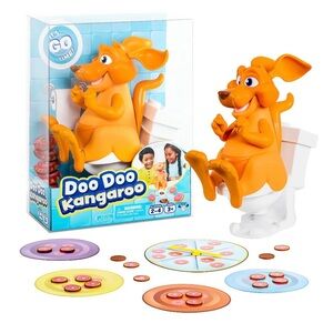 Doo Doo Kangaroo Game. Feed Him Until He's Gotta Go!  2-4 Players. Ages 3+